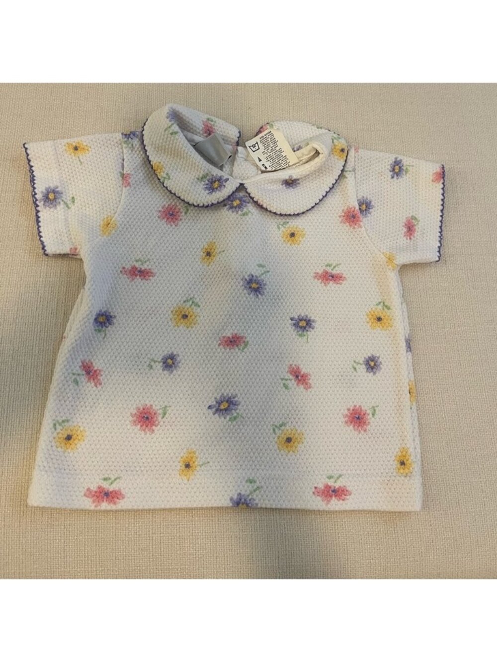 Floral collar top - Picture 1 of 3